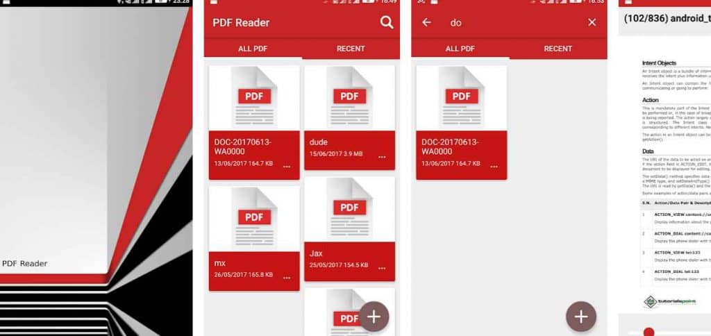 pdf reader in android